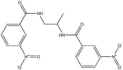 3-nitro-N-{2-[(3-nitrobenzoyl)amino]propyl}benzamide Structure