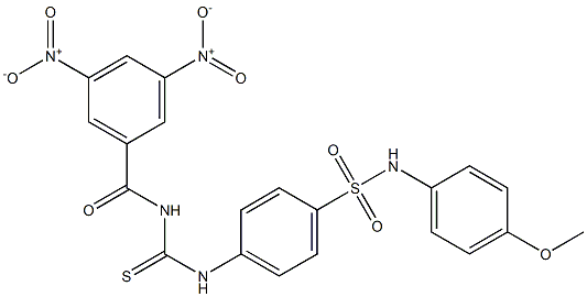  4-({[(3,5-dinitrobenzoyl)amino]carbothioyl}amino)-N-(4-methoxyphenyl)benzenesulfonamide