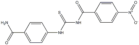 4-({[(4-nitrobenzoyl)amino]carbothioyl}amino)benzamide Structure