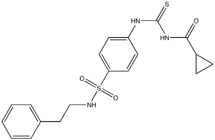 4-({[(cyclopropylcarbonyl)amino]carbothioyl}amino)-N-phenethylbenzenesulfonamide