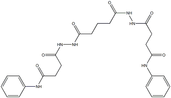 4-(2-{5-[2-(4-anilino-4-oxobutanoyl)hydrazino]-5-oxopentanoyl}hydrazino)-4-oxo-N-phenylbutanamide|