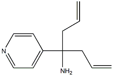 1-allyl-1-(4-pyridinyl)-3-butenylamine 化学構造式
