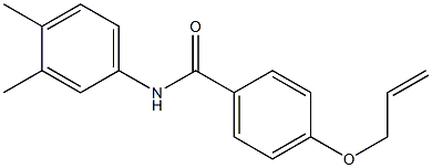 4-(allyloxy)-N-(3,4-dimethylphenyl)benzamide,,结构式