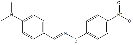 4-(dimethylamino)benzaldehyde N-(4-nitrophenyl)hydrazone,,结构式