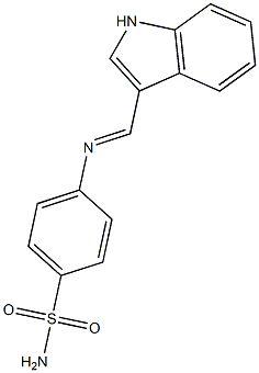 4-{[(E)-1H-indol-3-ylmethylidene]amino}benzenesulfonamide