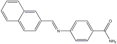  4-{[(E)-2-naphthylmethylidene]amino}benzamide