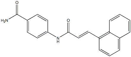  4-{[(E)-3-(1-naphthyl)-2-propenoyl]amino}benzamide