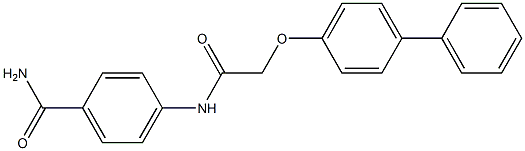 4-{[2-([1,1'-biphenyl]-4-yloxy)acetyl]amino}benzamide