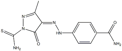  4-{2-[1-(aminocarbothioyl)-3-methyl-5-oxo-1,5-dihydro-4H-pyrazol-4-ylidene]hydrazino}benzamide