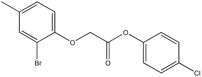  4-chlorophenyl 2-(2-bromo-4-methylphenoxy)acetate