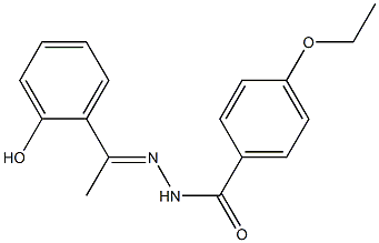 4-ethoxy-N'-[(E)-1-(2-hydroxyphenyl)ethylidene]benzohydrazide Struktur