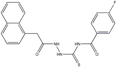 4-fluoro-N-({2-[2-(1-naphthyl)acetyl]hydrazino}carbothioyl)benzamide