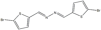 5-bromo-2-thiophenecarbaldehyde N-[(E)-(5-bromo-2-thienyl)methylidene]hydrazone Structure