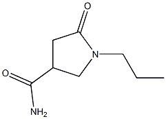 5-oxo-1-propyl-3-pyrrolidinecarboxamide Structure