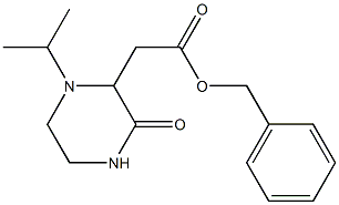 benzyl 2-(1-isopropyl-3-oxo-2-piperazinyl)acetate Structure