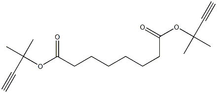 bis(1,1-dimethyl-2-propynyl) suberate 化学構造式