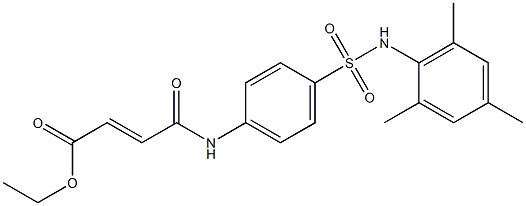 ethyl (E)-4-{4-[(mesitylamino)sulfonyl]anilino}-4-oxo-2-butenoate Structure