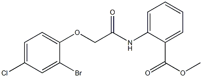 methyl 2-{[2-(2-bromo-4-chlorophenoxy)acetyl]amino}benzoate|