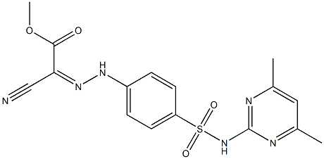 methyl 2-cyano-2-[(Z)-2-(4-{[(4,6-dimethyl-2-pyrimidinyl)amino]sulfonyl}phenyl)hydrazono]acetate