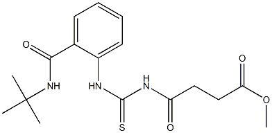  methyl 4-[({2-[(tert-butylamino)carbonyl]anilino}carbothioyl)amino]-4-oxobutanoate