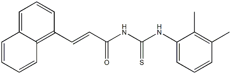 N-(2,3-dimethylphenyl)-N'-[(E)-3-(1-naphthyl)-2-propenoyl]thiourea Struktur