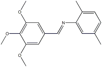 2,5-dimethyl-N-[(E)-(3,4,5-trimethoxyphenyl)methylidene]aniline