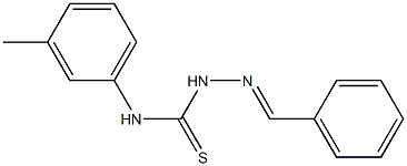 N-(3-methylphenyl)-2-[(E)-phenylmethylidene]-1-hydrazinecarbothioamide Struktur