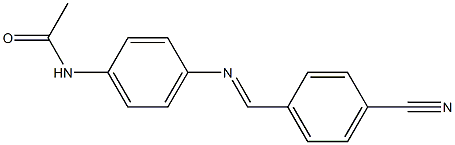  N-(4-{[(E)-(4-cyanophenyl)methylidene]amino}phenyl)acetamide