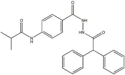 N-(4-{[2-(2,2-diphenylacetyl)hydrazino]carbonyl}phenyl)-2-methylpropanamide