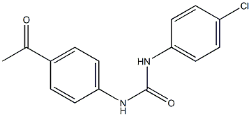 N-(4-acetylphenyl)-N'-(4-chlorophenyl)urea Structure