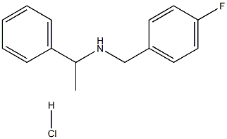 N-(4-fluorobenzyl)-1-phenyl-1-ethanamine hydrochloride Structure