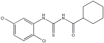 N-(cyclohexylcarbonyl)-N'-(2,5-dichlorophenyl)thiourea Structure