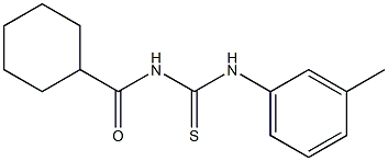 N-(cyclohexylcarbonyl)-N'-(3-methylphenyl)thiourea Structure