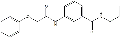  N-(sec-butyl)-3-[(2-phenoxyacetyl)amino]benzamide