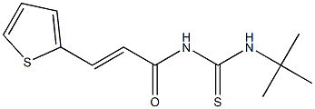 N-(tert-butyl)-N'-[(E)-3-(2-thienyl)-2-propenoyl]thiourea Structure