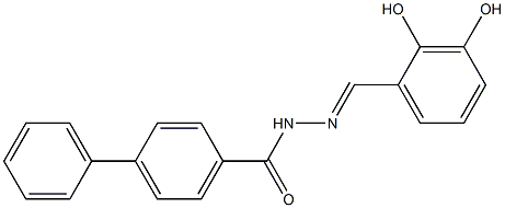 N'-[(E)-(2,3-dihydroxyphenyl)methylidene][1,1'-biphenyl]-4-carbohydrazide Structure