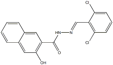 N'-[(E)-(2,6-dichlorophenyl)methylidene]-3-hydroxy-2-naphthohydrazide Structure