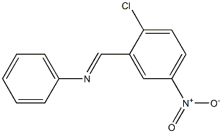 N-[(E)-(2-chloro-5-nitrophenyl)methylidene]-N-phenylamine Structure