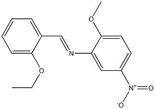 N-[(E)-(2-ethoxyphenyl)methylidene]-N-(2-methoxy-5-nitrophenyl)amine