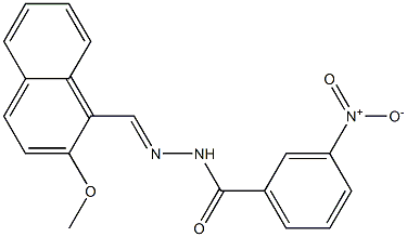 N'-[(E)-(2-methoxy-1-naphthyl)methylidene]-3-nitrobenzohydrazide