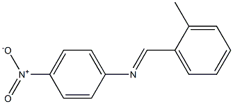 N-[(E)-(2-methylphenyl)methylidene]-N-(4-nitrophenyl)amine 化学構造式