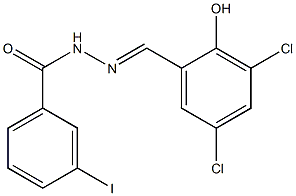 N'-[(E)-(3,5-dichloro-2-hydroxyphenyl)methylidene]-3-iodobenzohydrazide 结构式