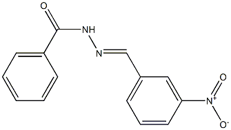 N'-[(E)-(3-nitrophenyl)methylidene]benzohydrazide 结构式