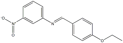 N-[(E)-(4-ethoxyphenyl)methylidene]-N-(3-nitrophenyl)amine Structure