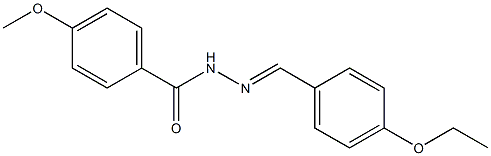 N'-[(E)-(4-ethoxyphenyl)methylidene]-4-methoxybenzohydrazide Structure