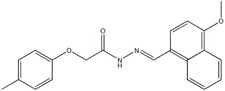 N'-[(E)-(4-methoxy-1-naphthyl)methylidene]-2-(4-methylphenoxy)acetohydrazide Structure