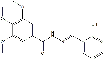 N'-[(E)-1-(2-hydroxyphenyl)ethylidene]-3,4,5-trimethoxybenzohydrazide Structure