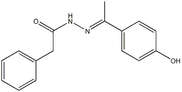 N'-[(E)-1-(4-hydroxyphenyl)ethylidene]-2-phenylacetohydrazide Structure