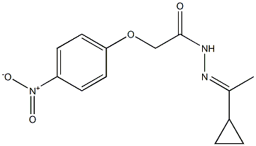 N'-[(E)-1-cyclopropylethylidene]-2-(4-nitrophenoxy)acetohydrazide