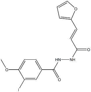 N'-[(E)-3-(2-furyl)-2-propenoyl]-3-iodo-4-methoxybenzohydrazide Structure